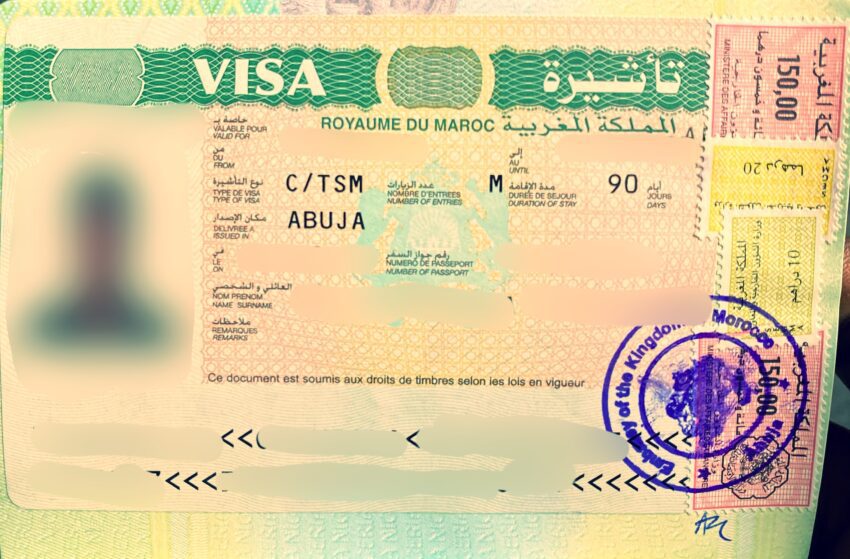 morocco tourist visa for nigeria