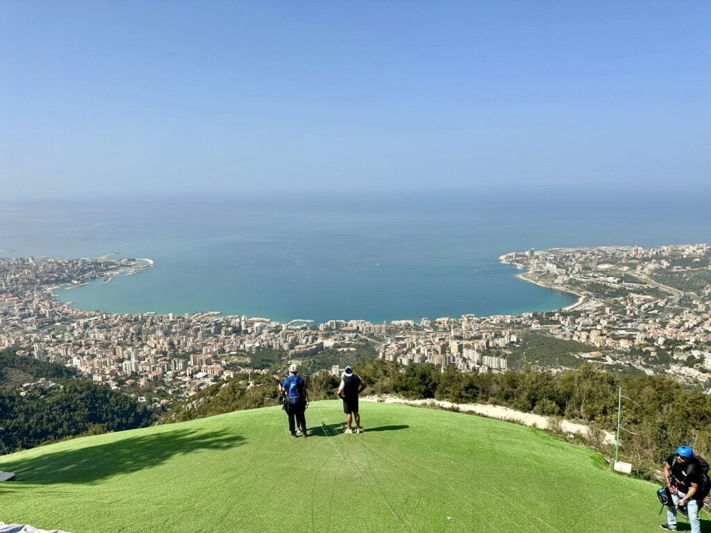 Picture before Paragliding - Lebanon from Nigeria
